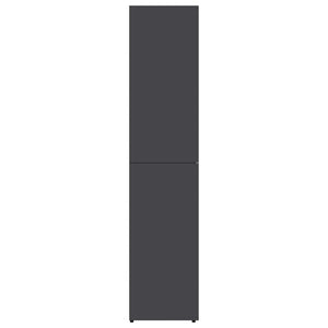 Scarpiera Grigia 80x39x178 cm in Legno Multistrato 802860