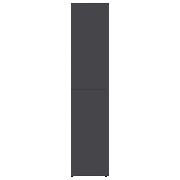 Scarpiera Grigia 80x39x178 cm in Legno Multistrato 802860