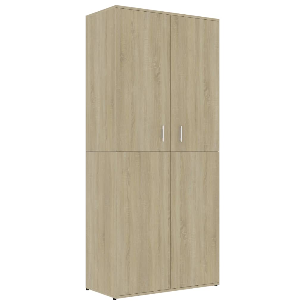 Scarpiera Rovere Sonoma 80x39x178 cm in Legno Multistrato 802861