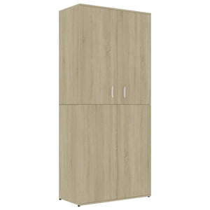 Scarpiera Rovere Sonoma 80x39x178 cm in Legno Multistrato 802861