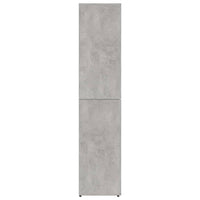 Scarpiera Grigio Cemento 80x39x178 cm in Legno Multistrato 802862