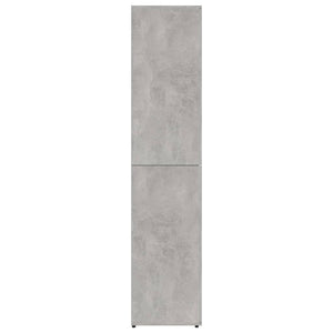 Scarpiera Grigio Cemento 80x39x178 cm in Legno Multistrato 802862