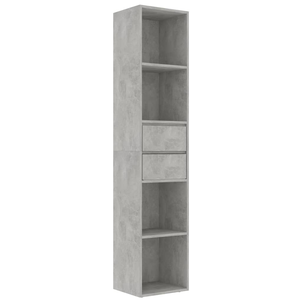 Libreria Grigio Cemento 36x30x171 cm in Legno Multistrato 802871