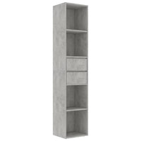 Libreria Grigio Cemento 36x30x171 cm in Legno Multistrato 802871