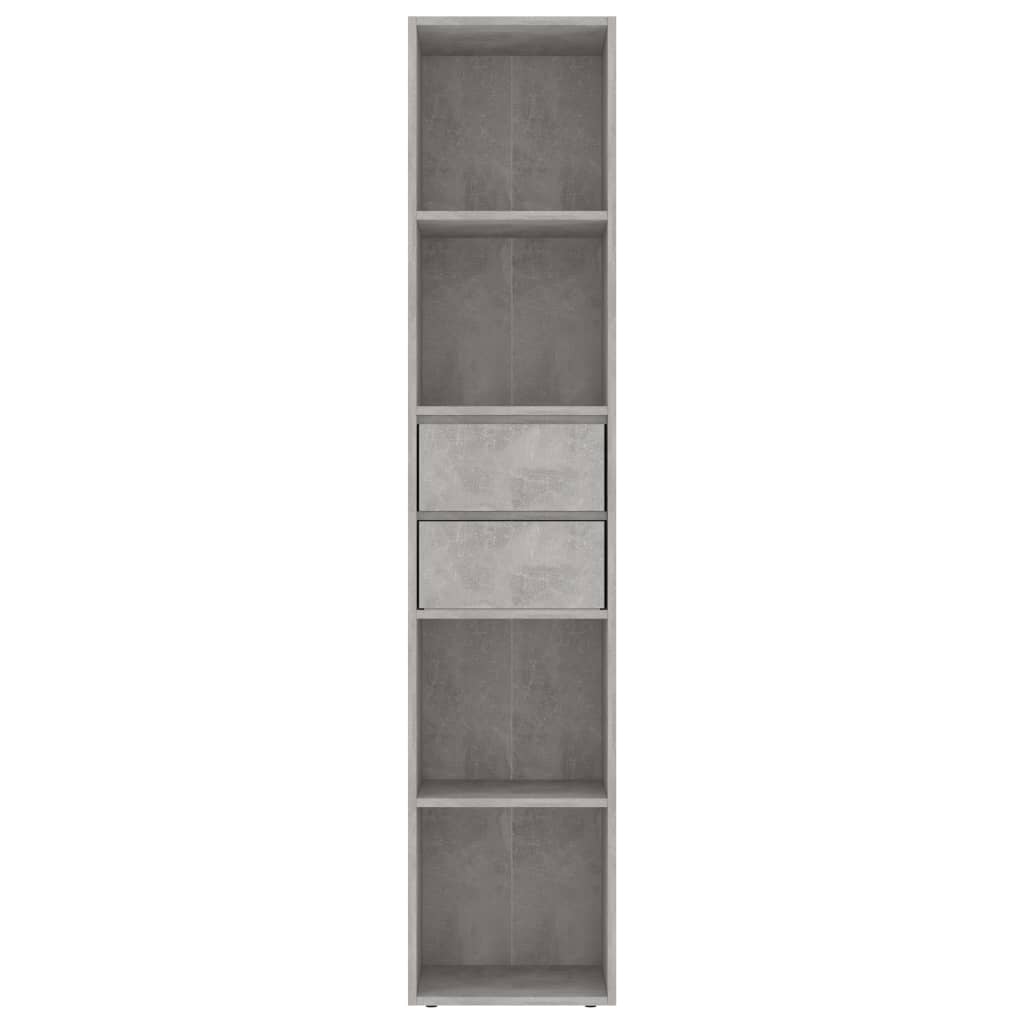 Libreria Grigio Cemento 36x30x171 cm in Legno Multistrato 802871