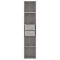 Libreria Grigio Cemento 36x30x171 cm in Legno Multistrato 802871