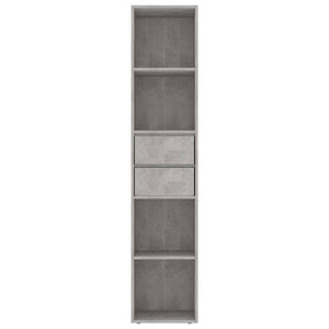 Libreria Grigio Cemento 36x30x171 cm in Legno Multistrato 802871