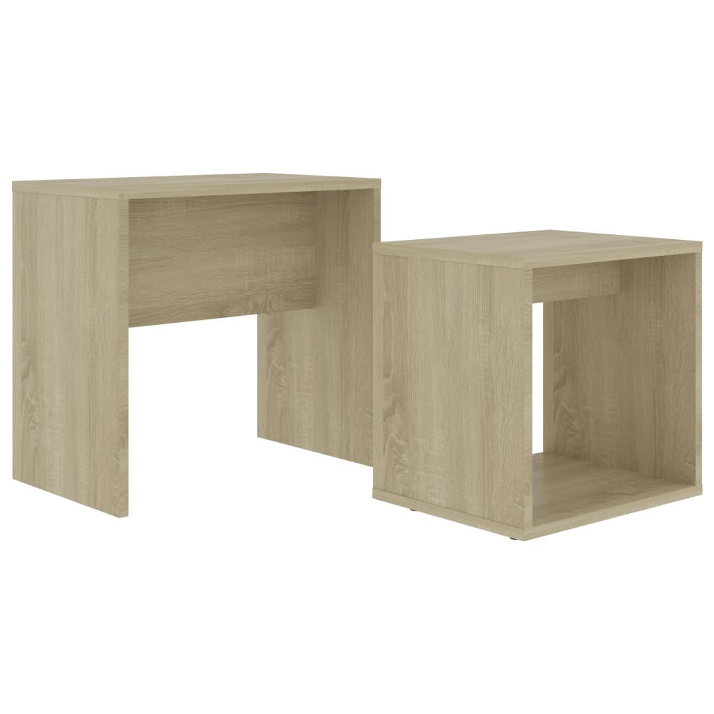 Set Tavolini Salotto Rovere Sonoma 48x30x45cm Legno Multistrato 802888