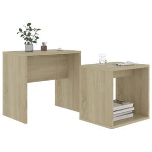 Set Tavolini da CaffÃ¨ Rovere Sonoma 48x30x45 cm in Truciolato cod mxl 71119