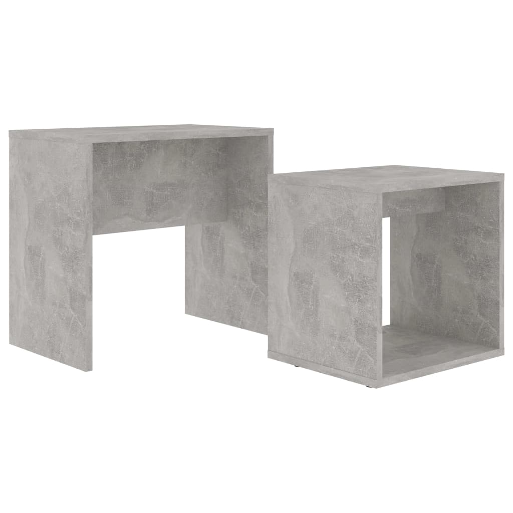 Set Tavolini da CaffÃ¨ Grigio Cemento 48x30x45 cm in Truciolato cod mxl 63964