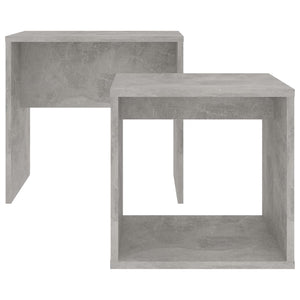 Set Tavolini da CaffÃ¨ Grigio Cemento 48x30x45 cm in Truciolato cod mxl 63964