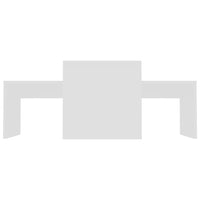 Tavolino da Salotto Bianco 100x48x40 cm in Legno Multistrato 802912