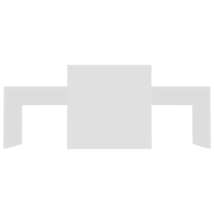 Tavolino da Salotto Bianco 100x48x40 cm in Legno Multistrato 802912