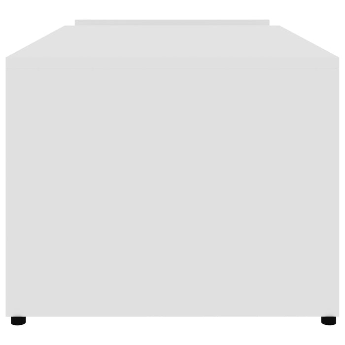 Tavolino da Salotto Bianco 90x45x35 cm in Legno Multistrato cod mxl 5787