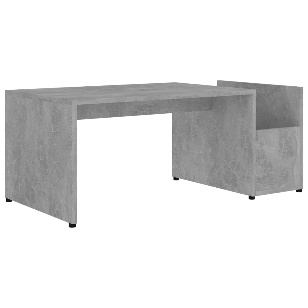 Tavolino da Salotto Grigio Cemento 90x45x35cm Legno Multistrato 802925
