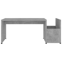 Tavolino da Salotto Grigio Cemento 90x45x35cm Legno Multistrato 802925