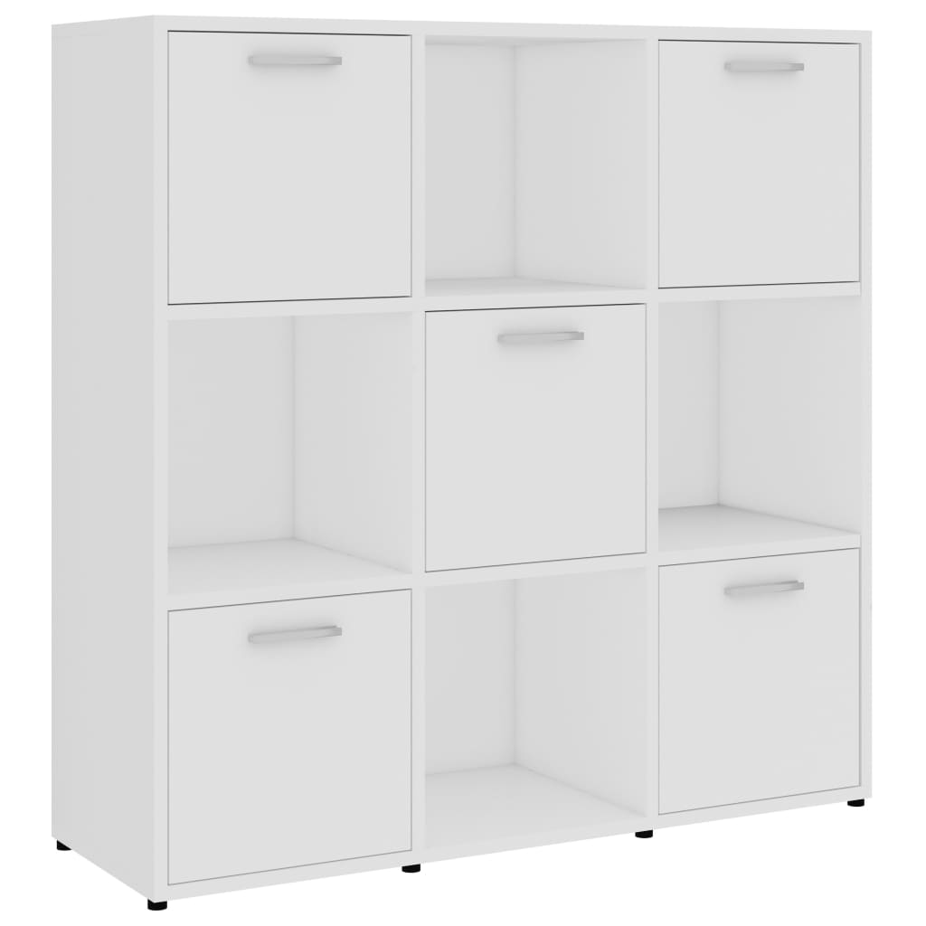 Libreria Bianca 90x30x90 cm in Legno Multistrato cod mxl 10234