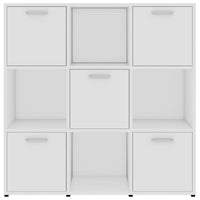 Libreria Bianca 90x30x90 cm in Legno Multistrato 802930