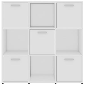 Libreria Bianca 90x30x90 cm in Legno Multistrato 802930