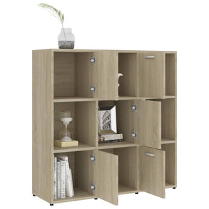 Libreria Rovere Sonoma 90x30x90 cm in Legno Multistrato 802933