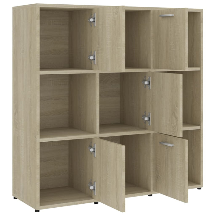 Libreria Rovere Sonoma 90x30x90 cm in Legno Multistrato 802933