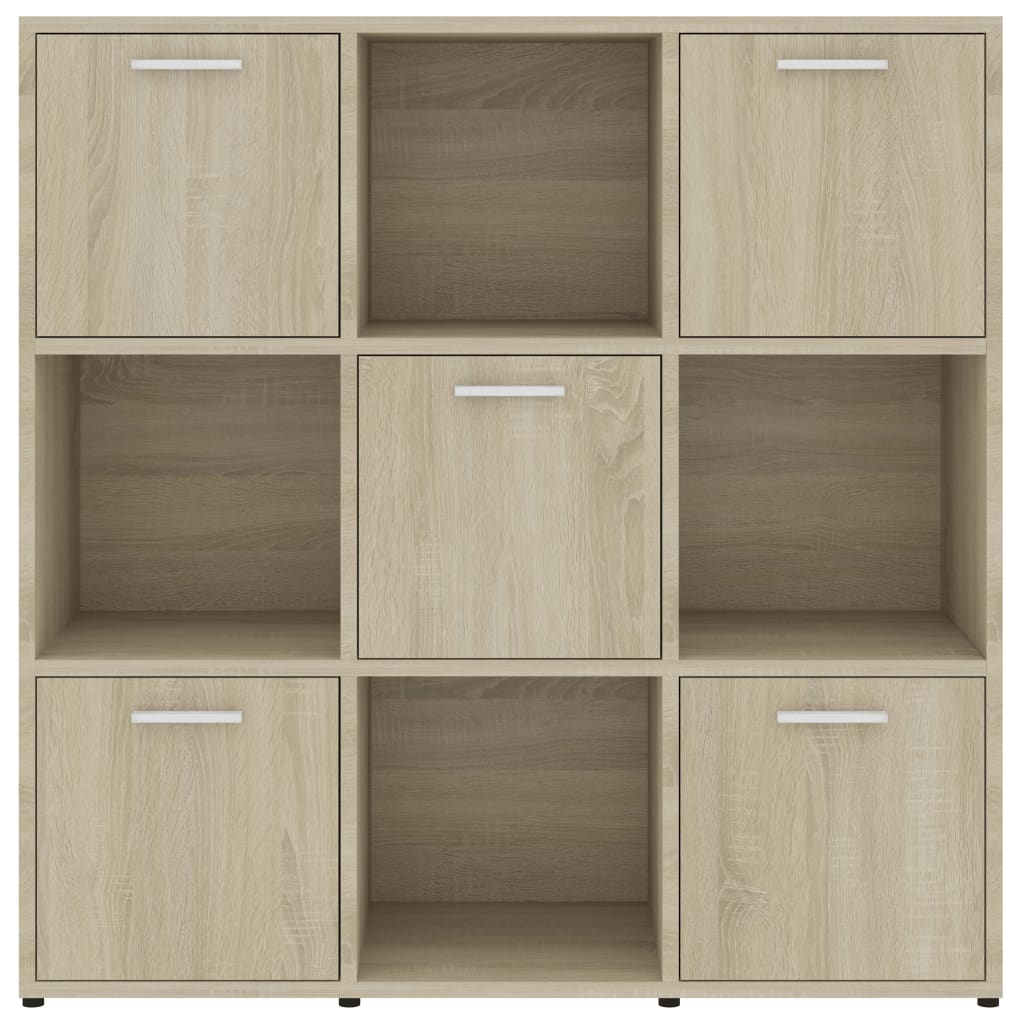 Libreria Rovere Sonoma 90x30x90 cm in Legno Multistrato 802933