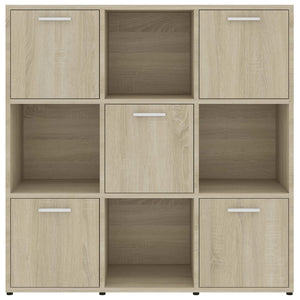Libreria Rovere Sonoma 90x30x90 cm in Legno Multistrato 802933