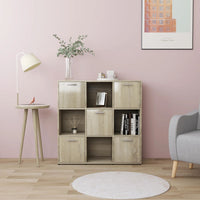 Libreria Rovere Sonoma 90x30x90 cm in Legno Multistrato 802933