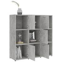 Libreria Grigio Cemento 90x30x90 cm in Legno Multistrato 802934