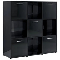 Libreria Nero Lucido 90x30x90 cm in Truciolato cod mxl 24809