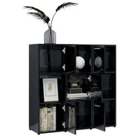 Libreria Nero Lucido 90x30x90 cm in Truciolato cod mxl 24809