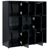 Libreria Nero Lucido 90x30x90 cm in Truciolato cod mxl 24809