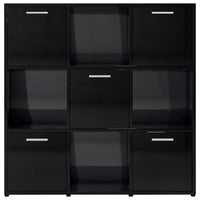 Libreria Nero Lucido 90x30x90 cm in Truciolato cod mxl 24809
