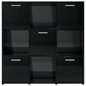 Libreria Nero Lucido 90x30x90 cm in Truciolato cod mxl 24809