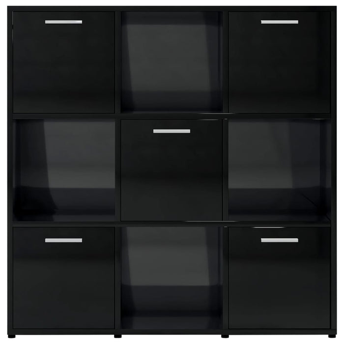 Libreria Nero Lucido 90x30x90 cm in Truciolato cod mxl 24809