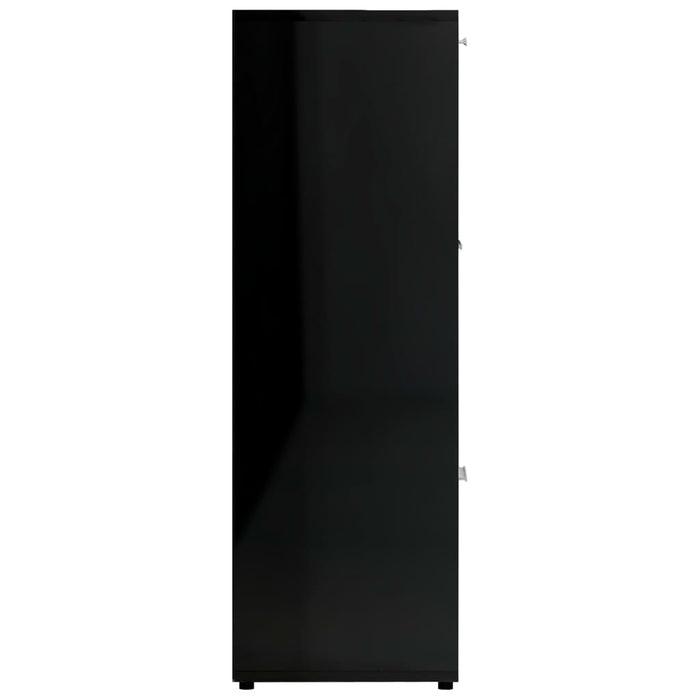 Libreria Nero Lucido 90x30x90 cm in Truciolato cod mxl 24809
