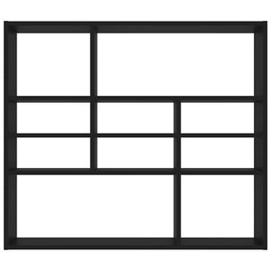 Scaffale a Parete Nero 90x16x78 cm in Truciolato cod mxl 33679