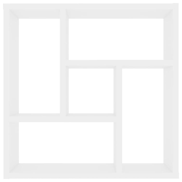 Scaffale a Parete Bianco 45,1x16x45,1 cm in Legno Multistrato 802948
