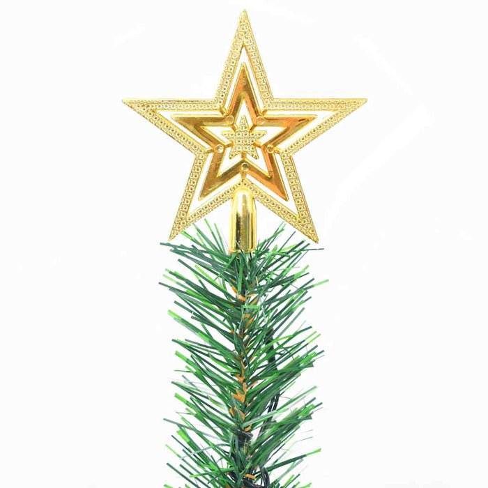 Albero di Natale Preilluminato con Palline Verde 64 cm 321505