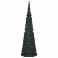 Albero di Natale Artificiale Apribile Preilluminato Verde 150cm 321523