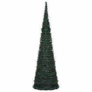 Albero di Natale Artificiale Apribile Preilluminato Verde 150cm 321523