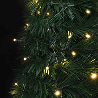 Albero di Natale Artificiale Apribile-Decorazioni natalizie Preilluminato Verde 150cm