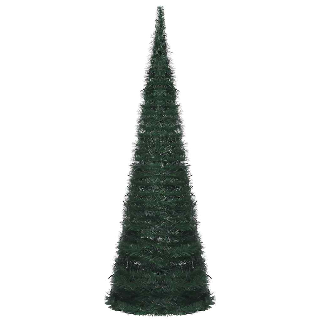 Albero di Natale Artificiale Apribile Preilluminato Verde 180cm 321524