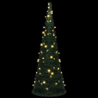 Albero di Natale Artificiale Apribile Preilluminato Verde 180cm 321524