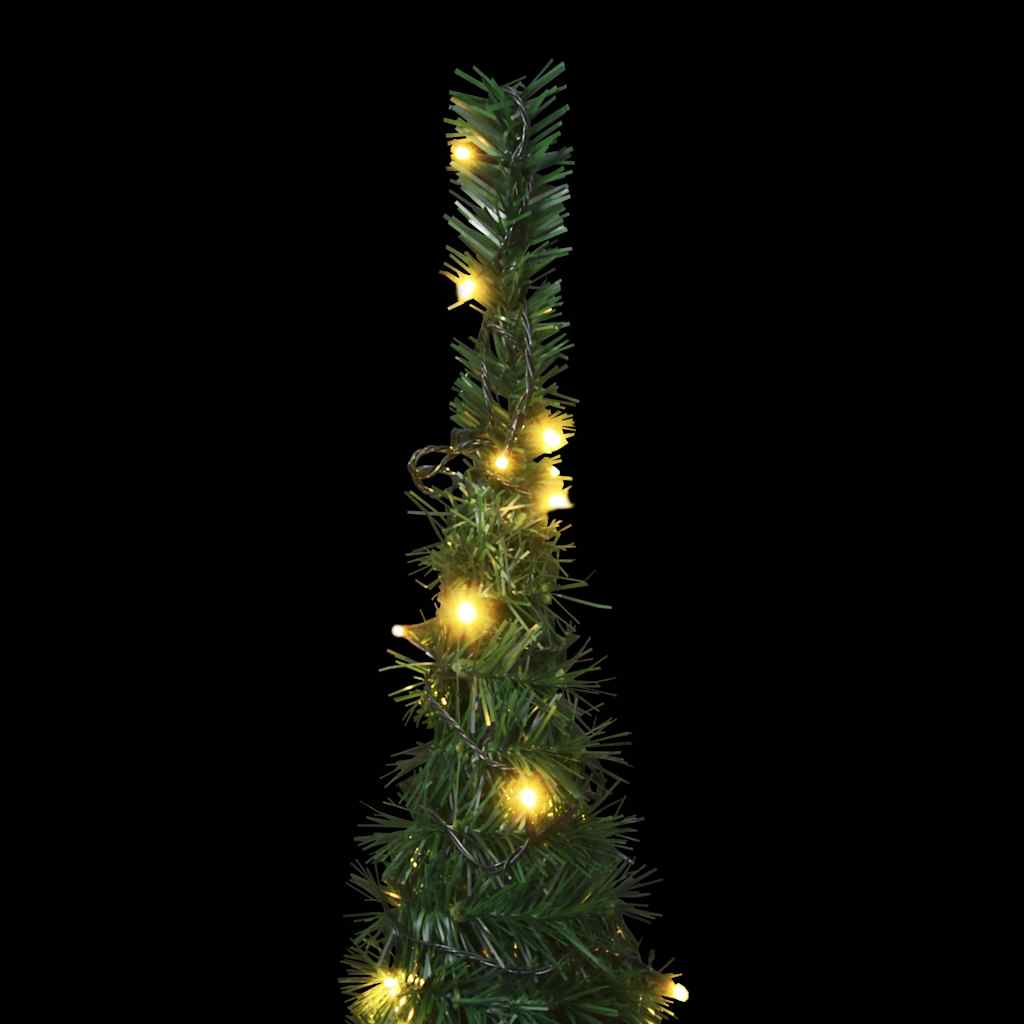 Albero di Natale Artificiale Apribile Preilluminato Verde 180cm 321524