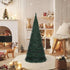 Albero di Natale Artificiale Apribile Preilluminato Verde 210cm 321525