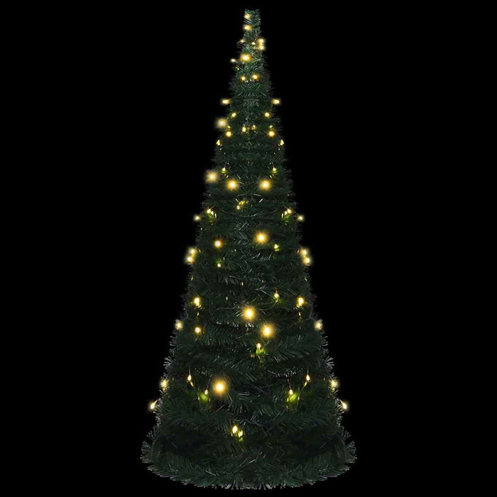 Albero di Natale Artificiale Apribile Preilluminato Verde 210cm 321525