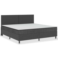 Letto a Molle Grigio Scuro in Tessuto 200x200 cm 3054793