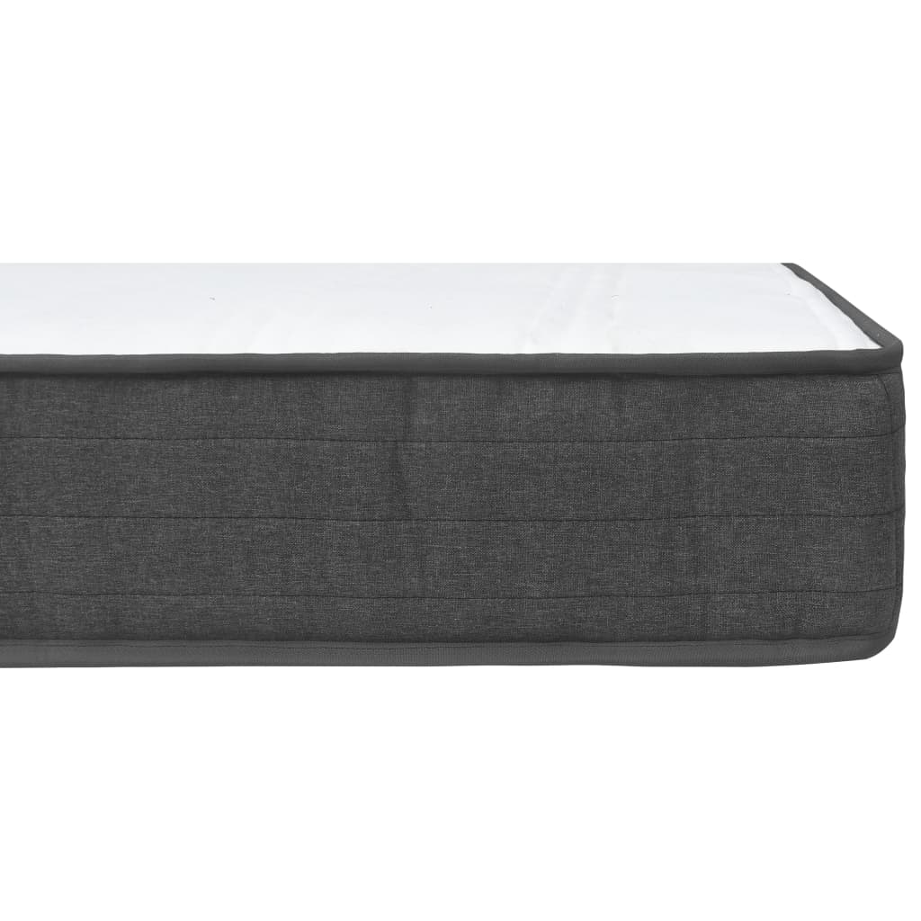 Letto a Molle Grigio Scuro in Tessuto 200x200 cm 3054793