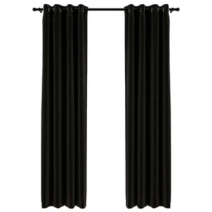 Tende Oscuranti Effetto Lino 2 pz 140x225 cm Antracite cod mxl 71898